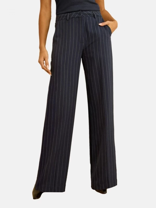 Foto van product love & roses Pantalon donkerblauw / wit