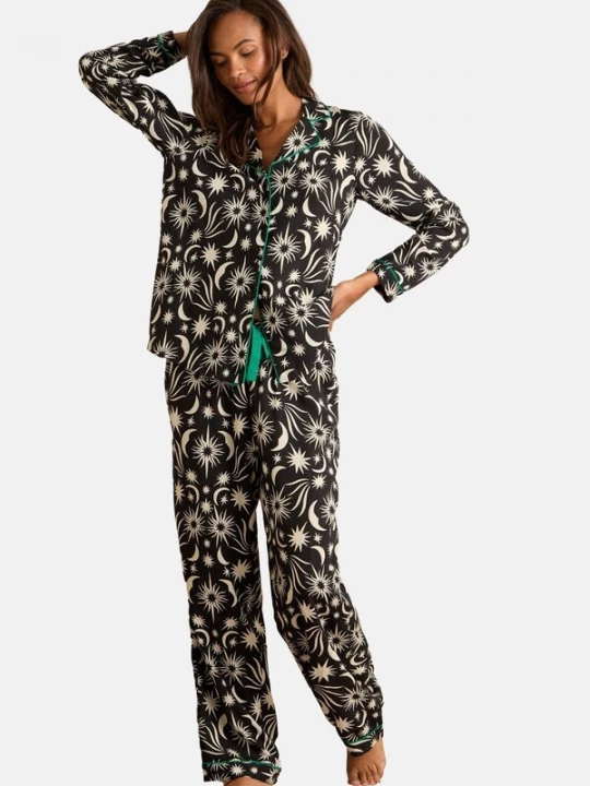 Foto van product love & roses Pyjama crème / zwart