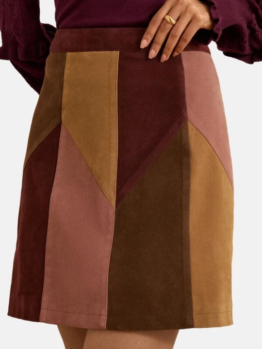 Foto van product love & roses Rok bruin / pueblo / pitaja roze / bordeaux