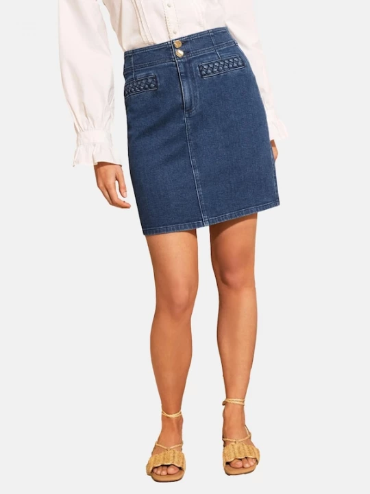 Foto van product love & roses Rok donkerblauw