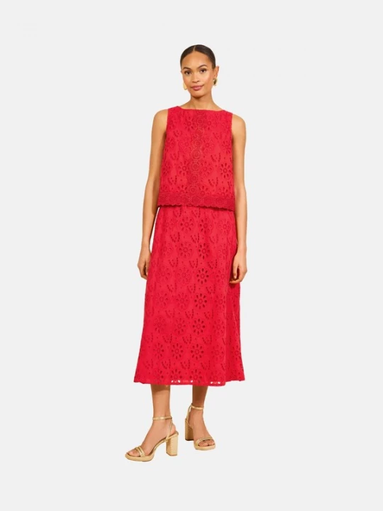 Foto van product love & roses Rok donkerrood