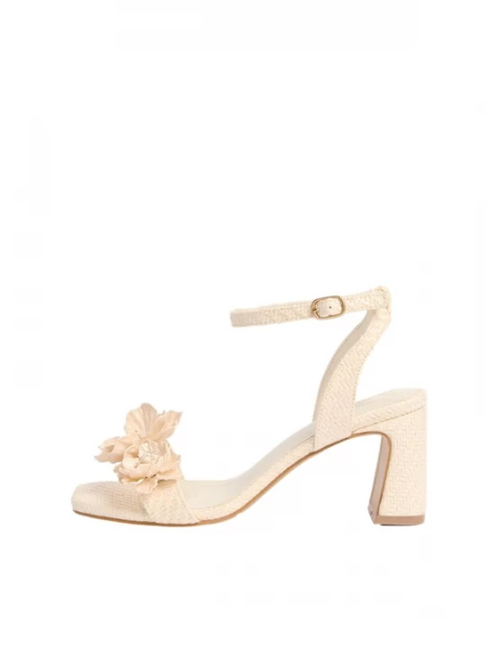 Foto van product love & roses Sandalen met riem wolwit