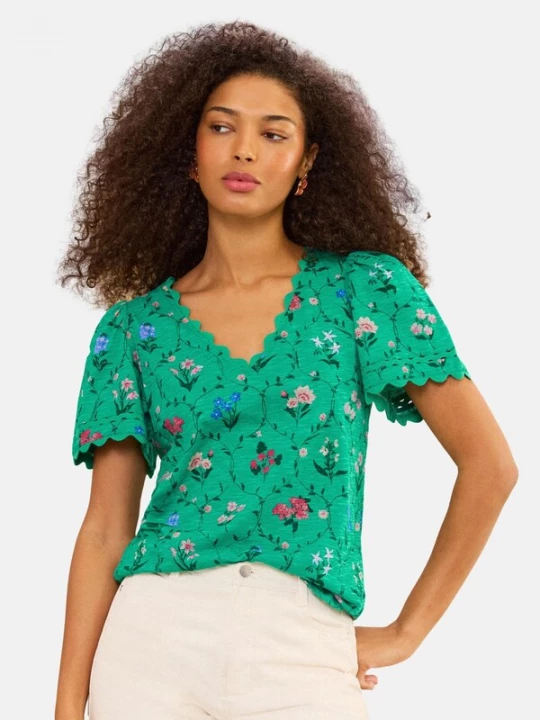 Foto van product love & roses Shirt groen / gemengde kleuren