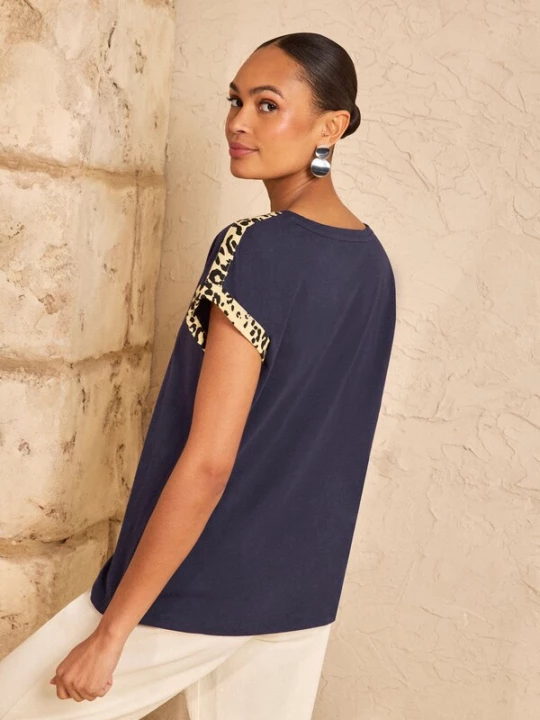 Foto van product love & roses Shirt marine / cognac
