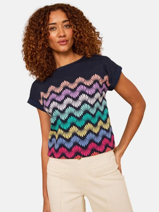 Foto van product love & roses Shirt navy / gemengde kleuren