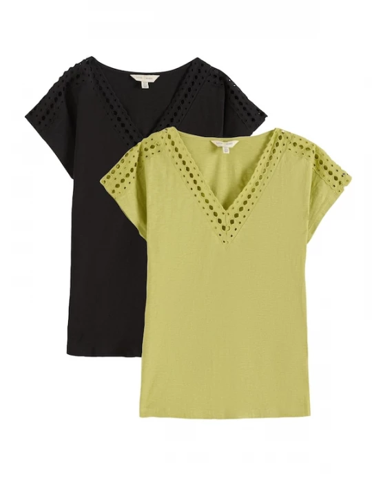 Foto van product love & roses Shirt olijfgroen / zwart