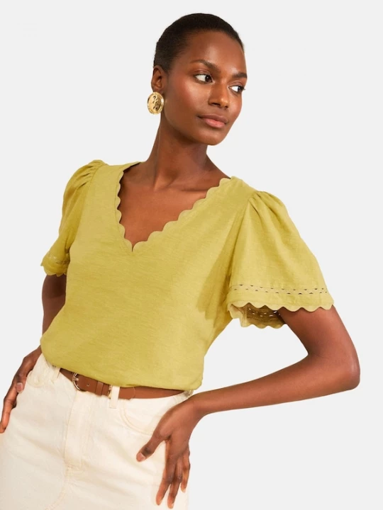 Foto van product love & roses Shirt pastelgroen