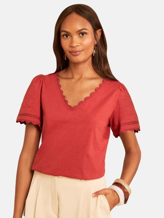 Foto van product love & roses Shirt roestrood