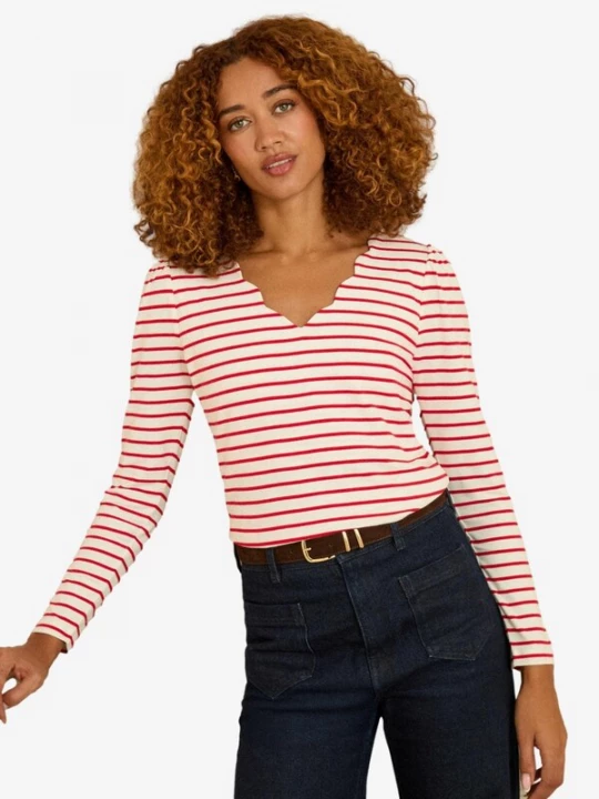 Foto van product love & roses Shirt rood / wit