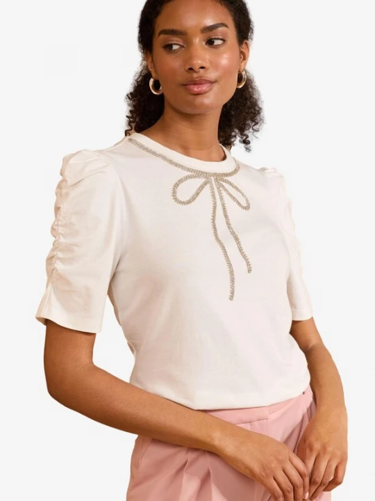 Foto van product love & roses Shirt zilver / offwhite