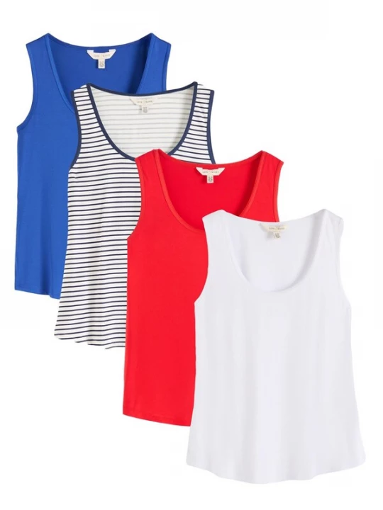Foto van product love & roses Top blauw / donkerblauw / vuurrood