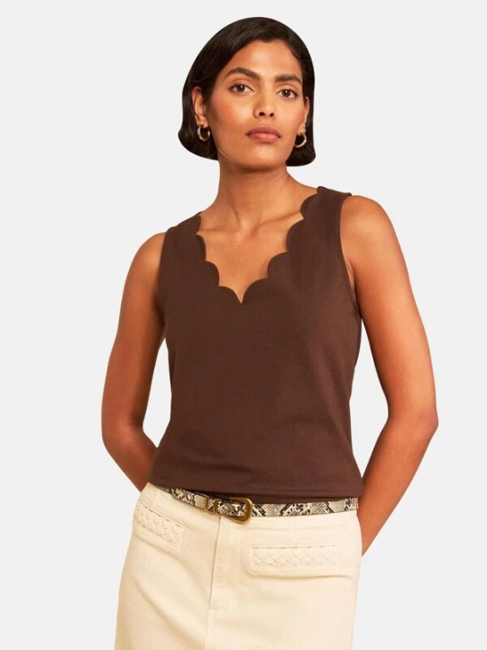 Foto van product love & roses Top chocoladebruin