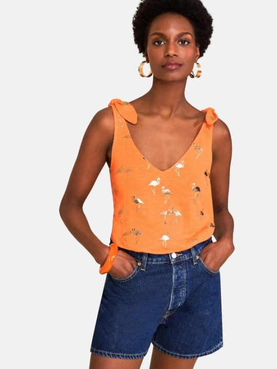 Foto van product love & roses Top goud / oranje