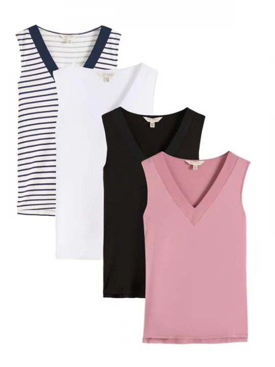 Foto van product love & roses Top navy / oudroze / zwart / wit