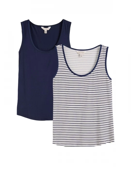 Foto van product love & roses Top navy / wit