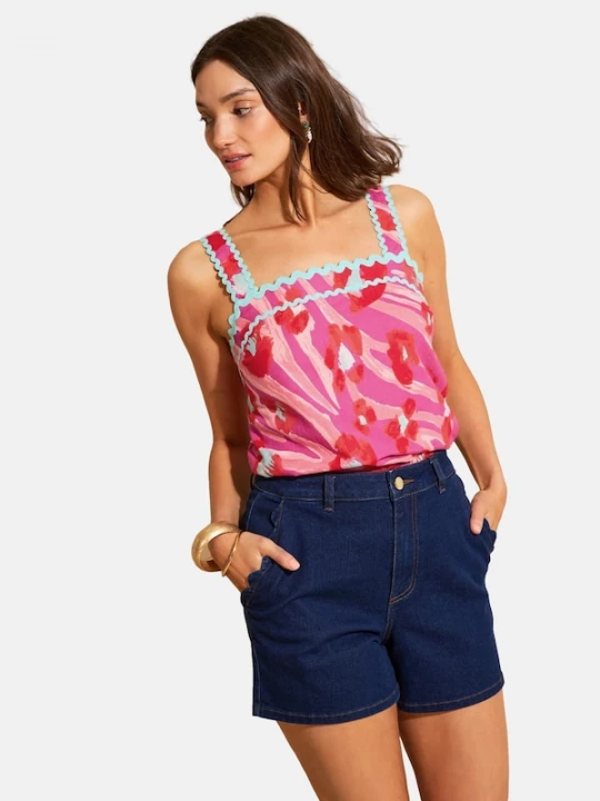 Foto van product love & roses Top pink / rosa / rood
