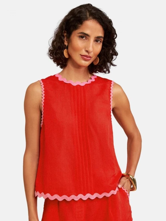 Foto van product love & roses Top rosa / knalrood