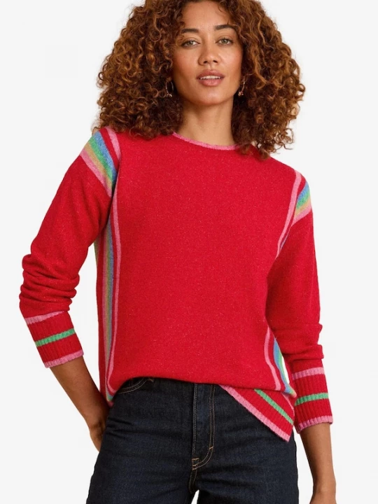 Foto van product love & roses Trui blauw / groen / rosa / rood