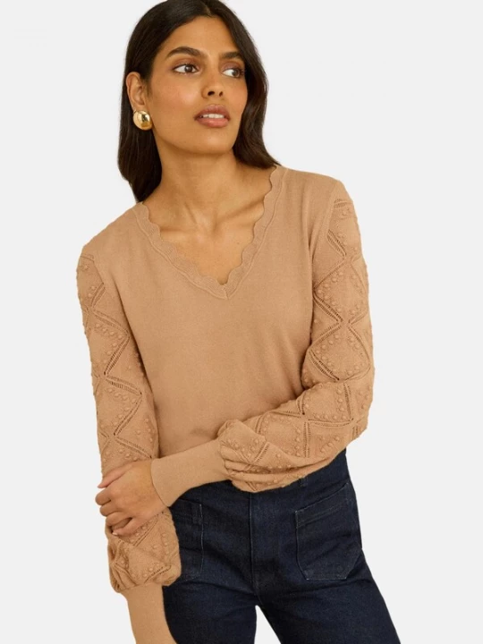 Foto van product love & roses Trui camel