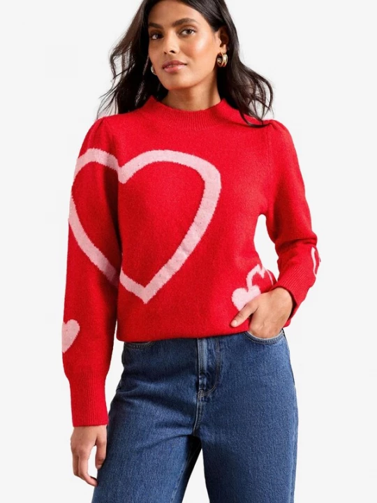 Foto van product love & roses Trui rosa / rood