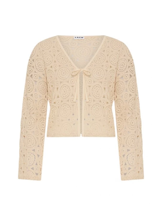 Foto van product LSCN by LASCANA Gebreid vest sand