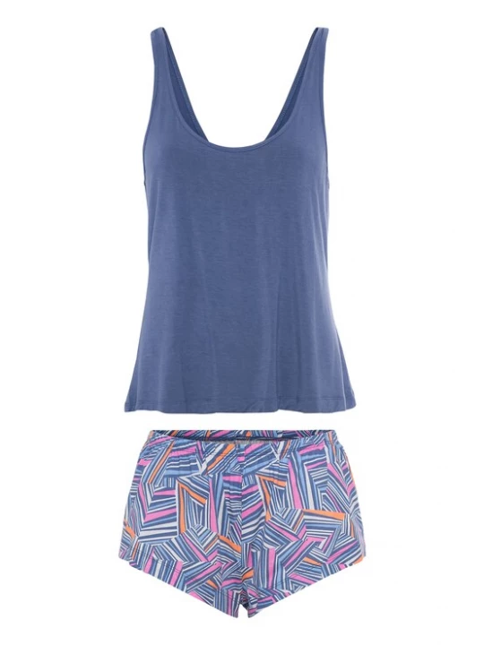 Foto van product LSCN by LASCANA Korte pyjama blauw / pink