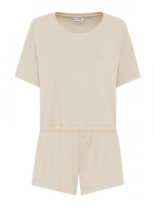 Foto van product LSCN by LASCANA Korte pyjama crème