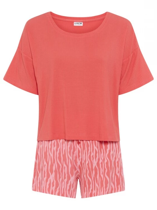 Foto van product LSCN by LASCANA Korte pyjama koraal / rosé