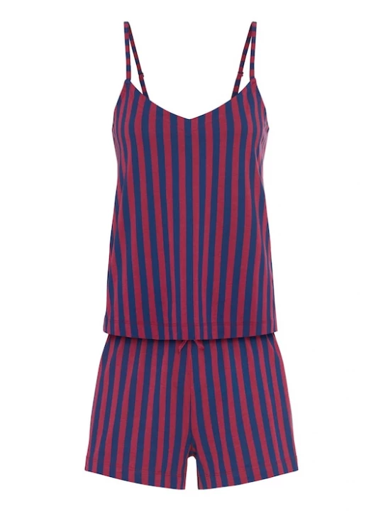 Foto van product LSCN by LASCANA Korte pyjama navy / bessen