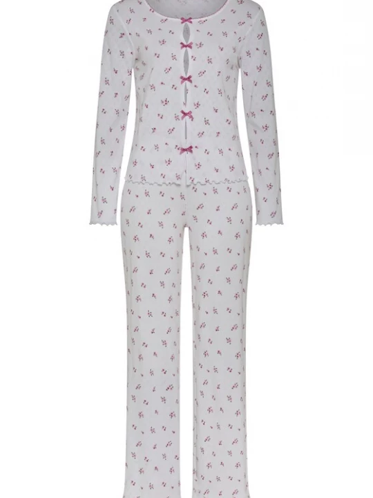 Foto van product LSCN by LASCANA Pyjama groen / rosa / donkerroze / wit