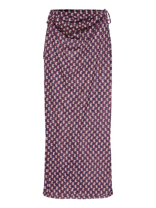 Foto van product LSCN by LASCANA Rok beige / navy / braam