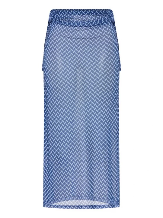 Foto van product LSCN by LASCANA Rok navy / donkerblauw / wit
