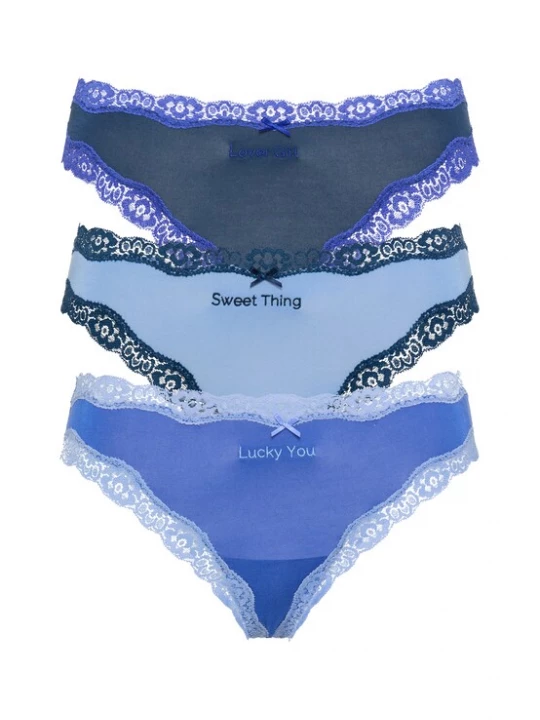 Foto van product LSCN by LASCANA String blauw / marine / lichtblauw