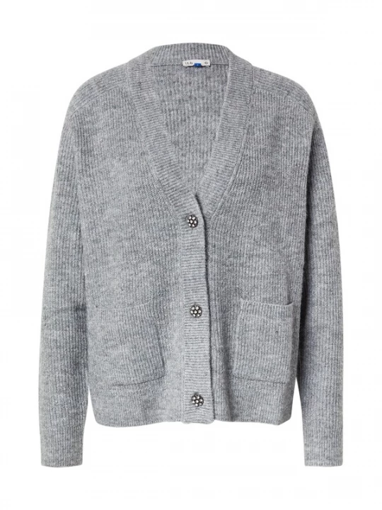 Foto van product LTB Gebreid vest 'HOKAMA' grijs gemêleerd