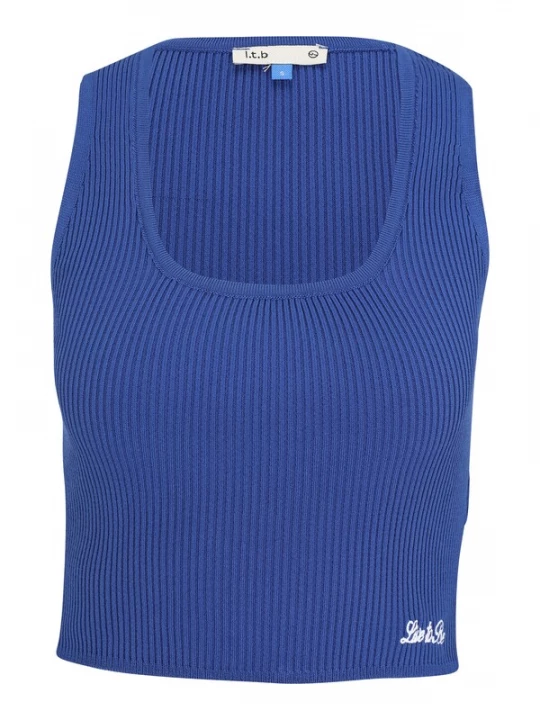 Foto van product LTB Gebreide top 'Dokomo' kobaltblauw