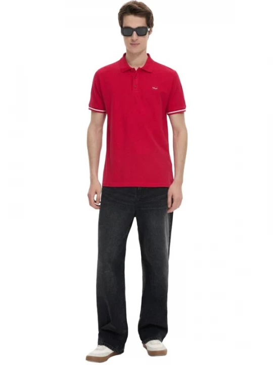 Foto van product LTB Jeans Shirt 'Polo Shirt' rood