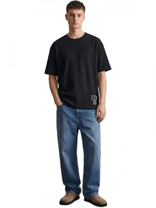 Foto van product LTB Jeans Shirt 'Relaxed Embroidered Slogan T-Shirt' navy