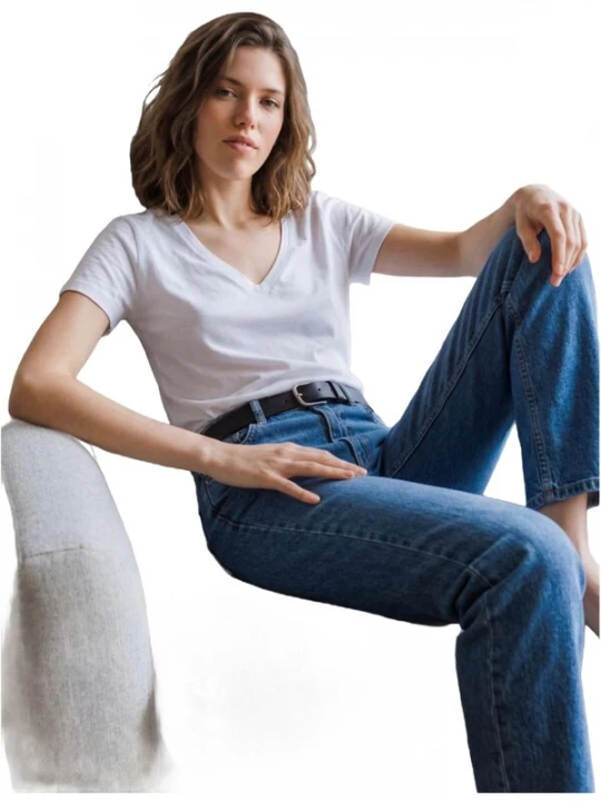 Foto van product LTB Jeans Shirt 'Stretch V-Neck T-Shirt' wit