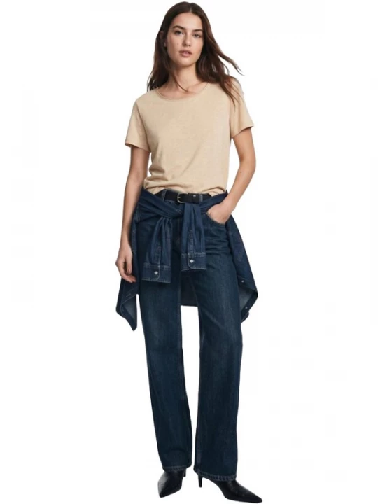 Foto van product LTB Jeans Shirt 'U-Neck T-Shirt' lichtbeige