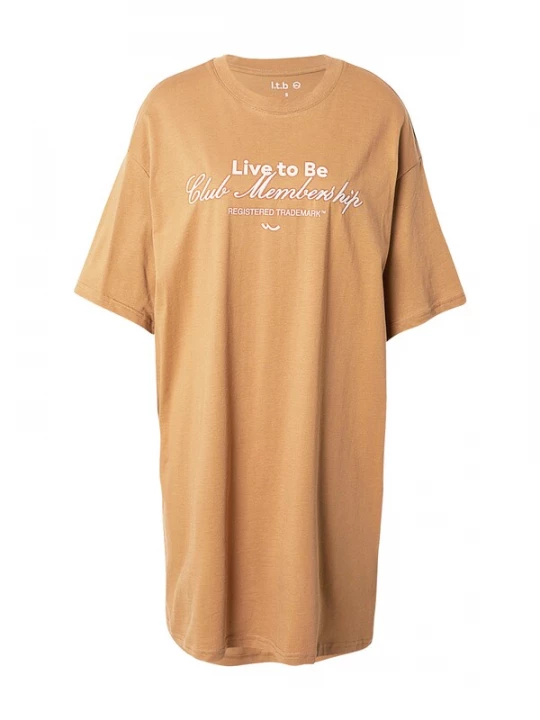 Foto van product LTB Jurk 'YENAFE' camel / wit