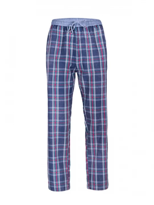 Foto van product Luca David Pyjamabroek 'Olden Glory ' blauw / lichtblauw / lichtrood