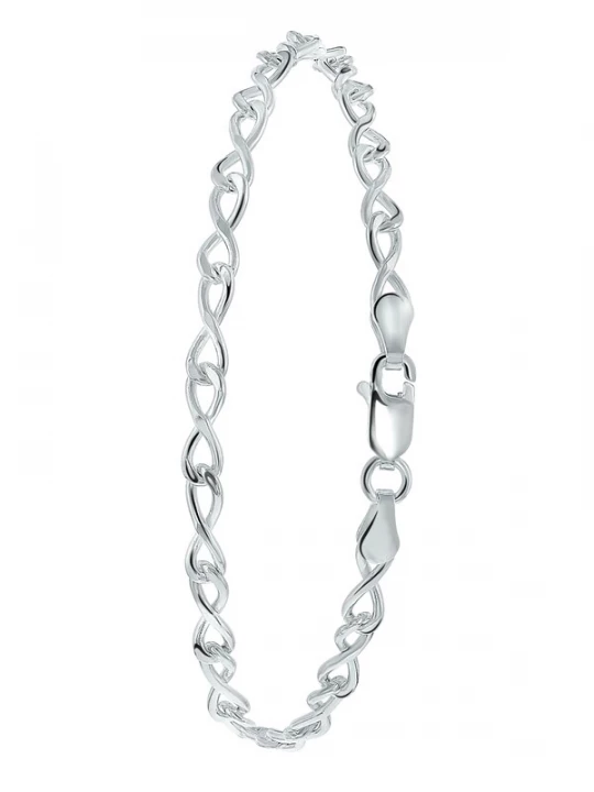 Foto van product Lucardi Armband 'Basic' zilver