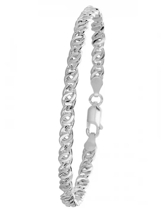Foto van product Lucardi Armband 'Basic' zilver