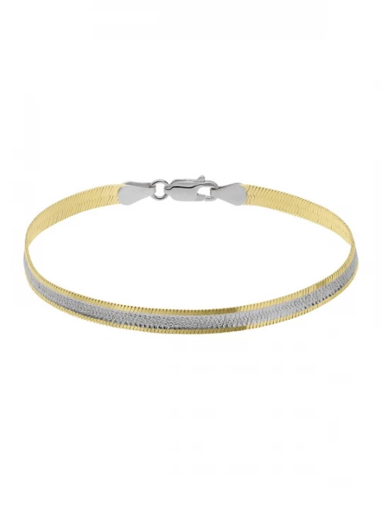 Foto van product Lucardi Armband 'Einfach' goud / zilver