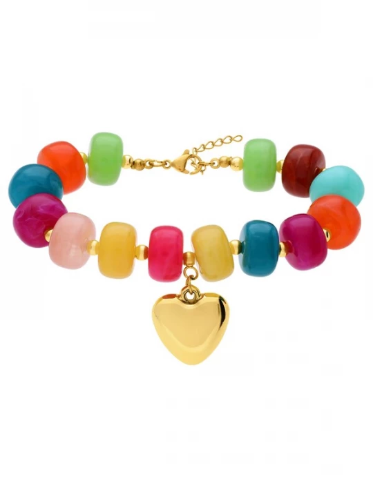 Foto van product Lucardi Armband gemengde kleuren
