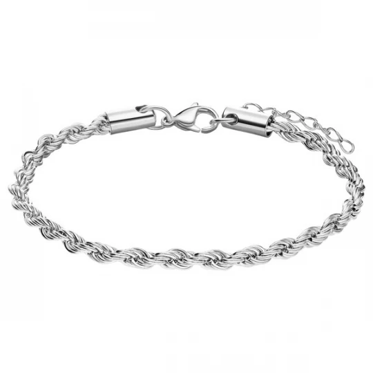 Foto van product Lucardi Armband 'Glitzerndes Basic' zilver