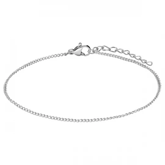 Foto van product Lucardi Armband 'Glitzerndes Basic' zilver
