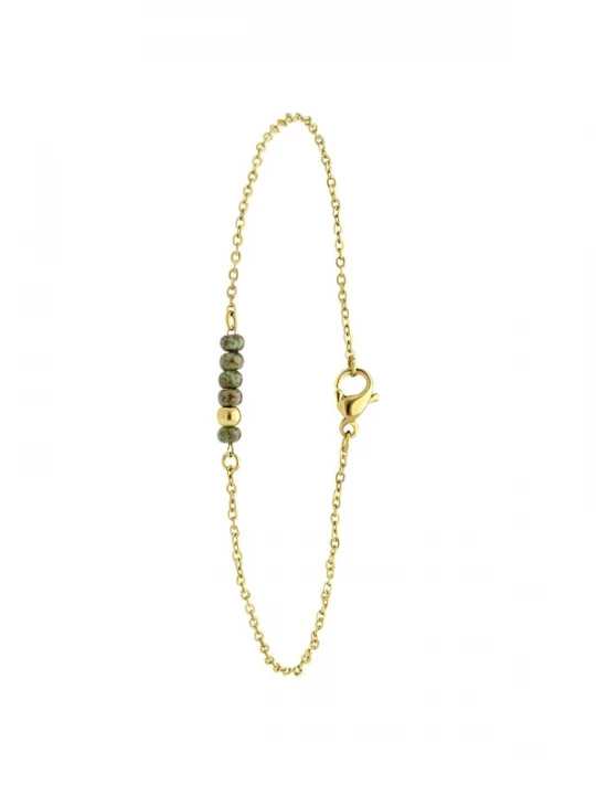 Foto van product Lucardi Armband goud / kaki