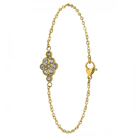 Foto van product Lucardi Armband goud / transparant