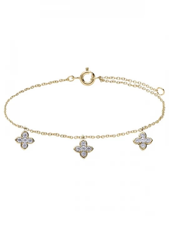 Foto van product Lucardi Armband goud / transparant